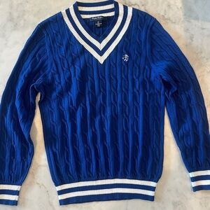 COPY - Brooks Brothers Supima Cotton Cable V-neck Sweater